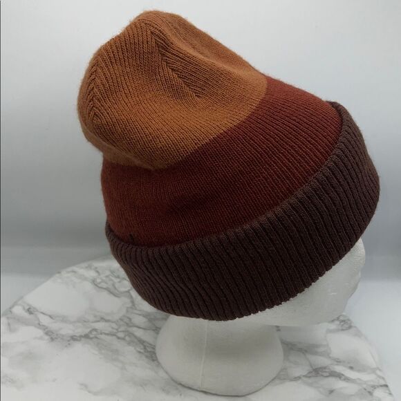 CARHARTT Dark Cedar Colorblock Convertible Beanie - Picture 3 of 7